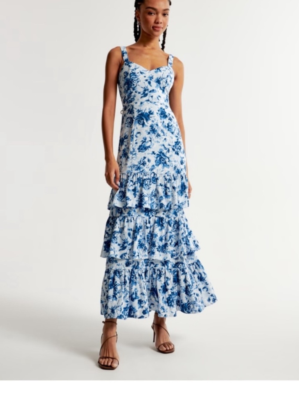Abercrombie & Fitch Tiered Ruffle Dress